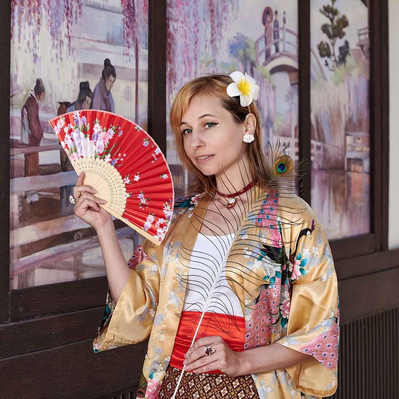 Kimono ile Uyumlu Saç Modelleri